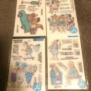 4 packs of Art Impressions clear stamps. Never opened